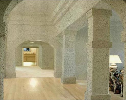 巖片漆工程案例